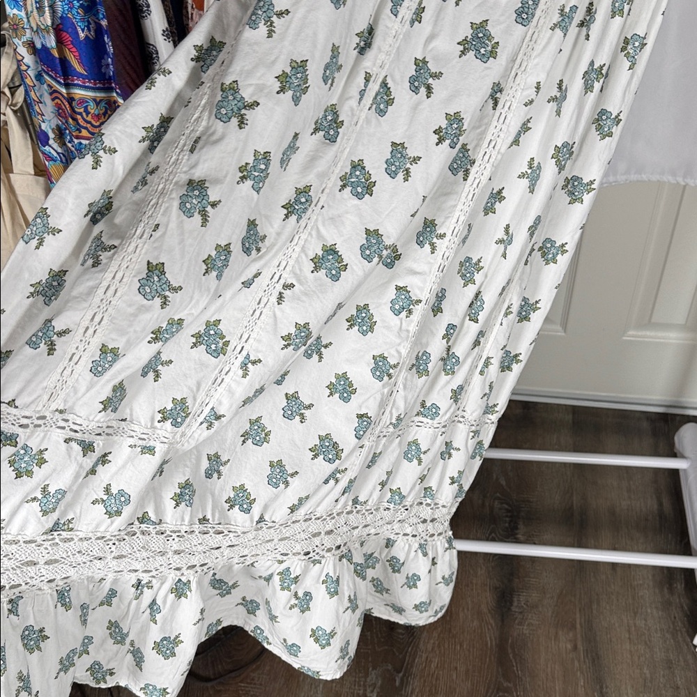SPELL Fable Block Printed Strappy Midi Dress in Wild Poppy  Size XS - Picture 8 of 17